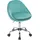 Woltu Bürostuhl ergonomisch, Schreibtischstuhl 150 kg belastbar, Samt, : Türkis Farbe: Türkis