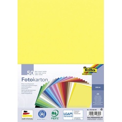 Folia Fotokarton DIN A4, 50 Blatt in 25 Farben
