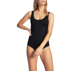 Body CALIDA "Natural Comfort", Damen, Gr. M (44/46), N-Gr, schwarz, Single Jersey, Obermaterial: 92% Baumwolle, 8% Elasthan, casual, körpernah, ohne Ärmel, Bodies, temperaturregulierend, elastisch, weich