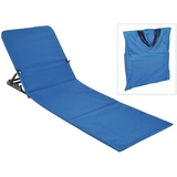 Haushalt International Faltbare Strandmatte PVC Blau