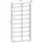 VCM Vitrine Vitrosa Maxi 59 x 18 x 114 cm Braun