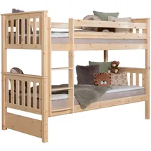 TICAA Etagenbett Sammy 90 x 200 cm Kiefer massiv natur