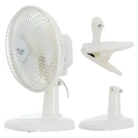 Adler AD 7317 Tischventilator mit Clip + Sockel
