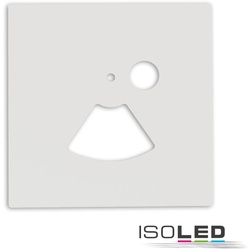 ISOLED Cover Aluminium eckig für Wandeinbauleuchte SYS-WALL68 mit PIR Sensor, IP54, weiß ISO-115611