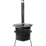 Grillplanet Gulaschkanone 39 cm schwarz