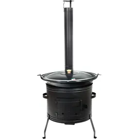 Grillplanet Gulaschkanone 39 cm schwarz