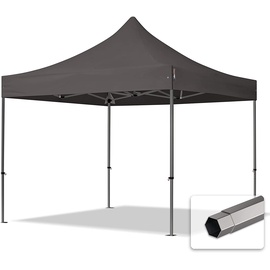 TOOLPORT Faltpavillon 3 x 3 m dunkelgrau 582539