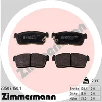 ZIMMERMANN Bremsbelagsatz, Scheibenbremse