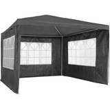 Tectake tectake® Pavillon, Baraban 3 x 3 m, mit UV-Schutz, inklusive Spannseile und Heringe