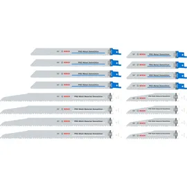 Bosch PRO Tough Box Demolition Säbelsägeblatt-Set 16-tlg.