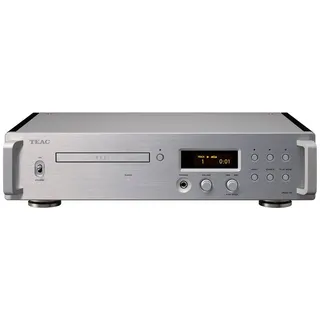 Teac VRDS-701 CD-Player mit innovativem VRDS CD-Laufwerksmechanismus, MQA-Unterstützung, USB-DAC und Kopfhörerverstärker, Silber