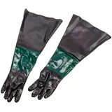 Dema - Sandstrahl Handschuhe Paar Gummihandschuhe Sandstrahlkabine Für Sandstrahlen