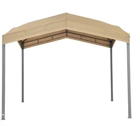 Tepro Pavillon-Ersatzdach TEPRO "für Pavillon Marabo, grau", grau (taupe), Pavillondächer, BxT: 305x305 cm