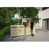 Tetzner & Jentzsch Mülltonnenbox HENRI 300 x 120 cm grün