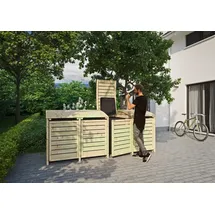 Tetzner & Jentzsch Mülltonnenbox HENRI 300 x 120 cm grün