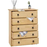 CARO-Möbel Barrio 71 x 88 x 34 cm Braun