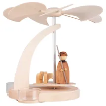 Seiffener Volkskunst eG Seiffener Volkskunst Weihnachtspyramide Teelicht Bogenpyramide | 18 cm