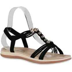 Damen Riemchensandalen in Schwarz