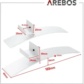 Arebos Infrarotheizung Infrarot Wandheizung Heizung Heizkörper Thermostat WIFI 700 W - Weiß