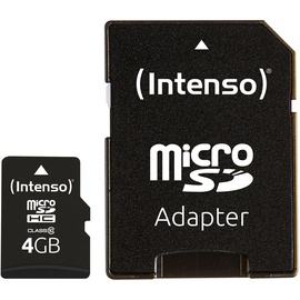 Intenso microSD Class 10 4 GB + microSD-Adapter