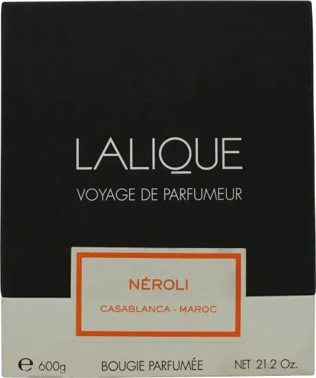 Lalique Kerze 600 g - Neroli Casablanca