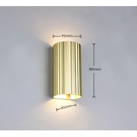 Trio Leuchten Soka Wandleuchte, GU10, 2-flammig, 267700279,