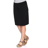 sheego Bleistiftrock Damen Schwarz 52