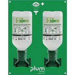 Plum Augenspülstation 2x0,5l H290xB228xT80ca.mm Haltbarkeit 3 Jahre(ungeöff. Flasche)