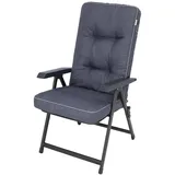 Bjird Stuhlauflagen für Gartenmöbel Sitzpolster für Niederlehner Gartenmöbelauflagen, Sitzkissen, Gartenstuhl-Auflage / Outdoor/Indoor geeignet - mit 8cm Dicke Polsterung - 120x50x8 cm, Marineblau