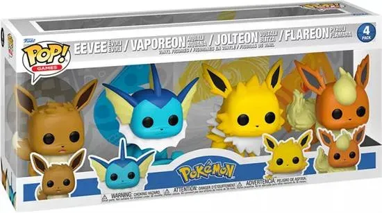 Pokémon - Funko POP! Evoli Entwicklungen 4er Pack