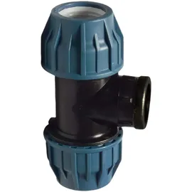 Jason 25 x 3/4 PE PP Fitting Klemm Verbinder Verschraubung Rohr T-Stück Mit IG D..."