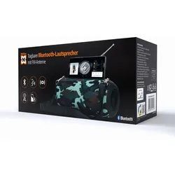 MÜLLER TRAGBARER BLUETOOTH LAUTSPRECHER MIT FM ANTENNE, CAMOUFLAGE
