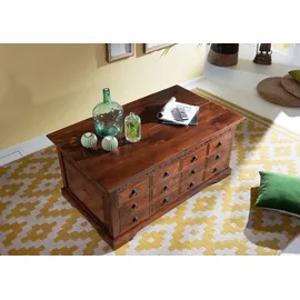 Massivmoebel24 Couchtisch Akazie Braun 120 x 70 x 54 cm