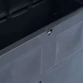 vidaXL Garten-Aufbewahrungsbox 320 L 1-tlg. schwarz