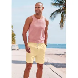 John Devin Shorts »Bermuda« kurze Hose aus elastischer, gewebter Baumwollqualität Gr. M N-Gr, gelb, , 84589628-M N-Gr