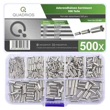 Quadrios 22C484 Aderendhülsen-Sortiment Unisoliert 500St.
