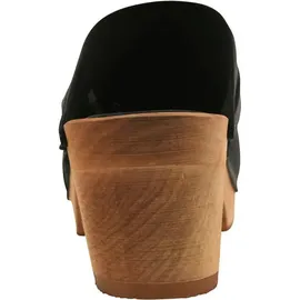Sanita Damen Offener Clog Wood-Manuella Square Open Black | schwarz