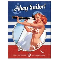 Nostalgic Art Nostalgic-Art Magnet, Kraftmagnet mit Metalloberffläche, Bunt, 8 x 6 x 0,2 cm