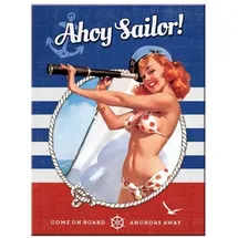 Nostalgic Art Nostalgic-Art Magnet, Kraftmagnet mit Metalloberffläche, Bunt, 8 x 6 x 0,2 cm