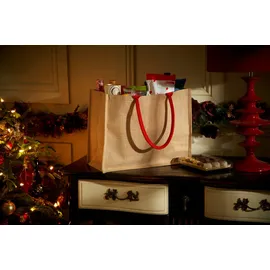 Westford Mill Jute Shopper Classic Schwarz 42 x 33 x 19 cm
