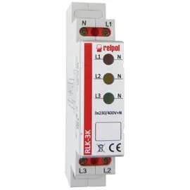 Relpol Leuchtmelder 3 Phasen Kontrollleuchte Phasenprüfer LED RLK-3K Relpol 8780