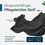 TexDeko Bierbankauflage (Einzeln) für Bierzeltgarnitur Polsterhöhe ↨ (Anthrazit)