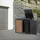 ML-Design Mülltonnenbox 132 x 80 x 120 cm braun