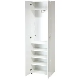 Germania Adana Garderobenschrank 59x197x37 weiß