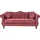 Beliani Sofa Samt 3-Sitzer Burgunderrot