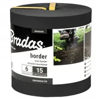Bradas Rasenkante 6m x 15 cm schwarz