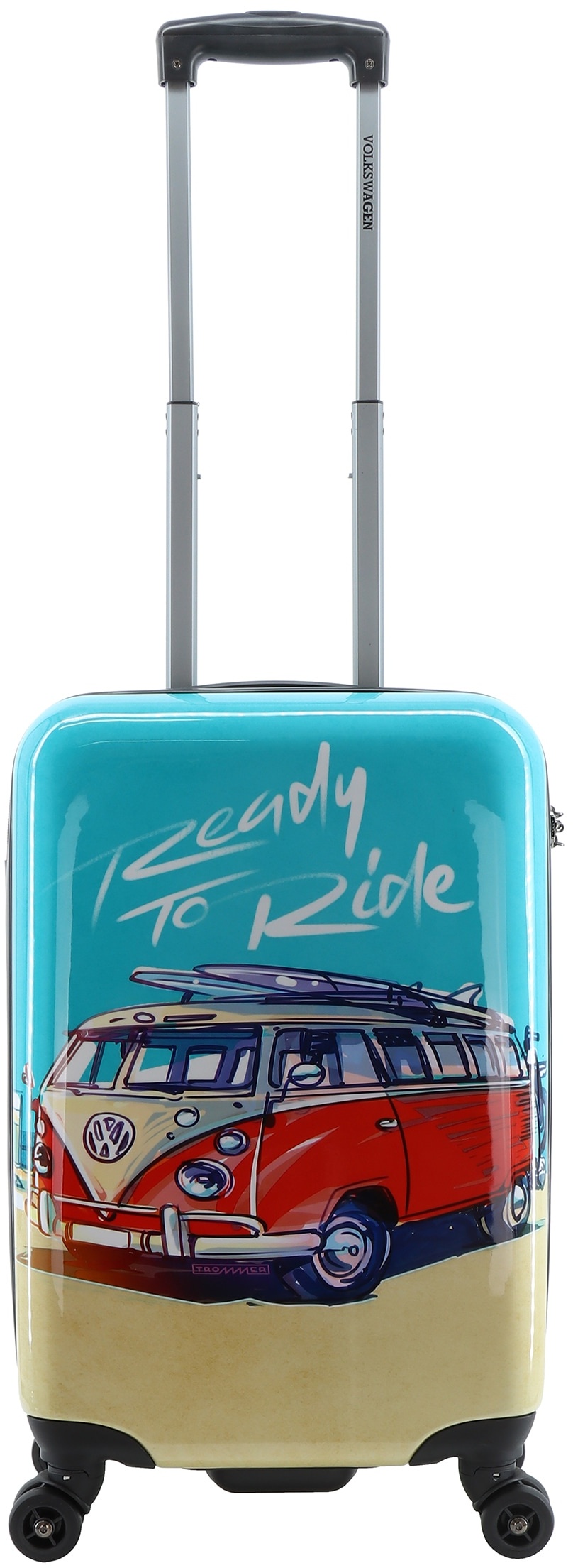 Koffer VOLKSWAGEN "Ready To Ride" Gr. B/H/T: 35 cm x 56 cm x 20 cm, bunt (mehrfarbig) Koffer Trolleys