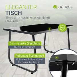 Juskys Genua Set 4-tlg. Anthrazit 