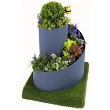 Jardinion Kräuterspirale 80 x 80 x 80 cm Grau