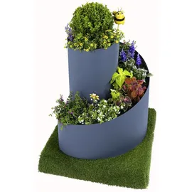 Jardinion Kräuterspirale 80 x 80 x 80 cm Grau
